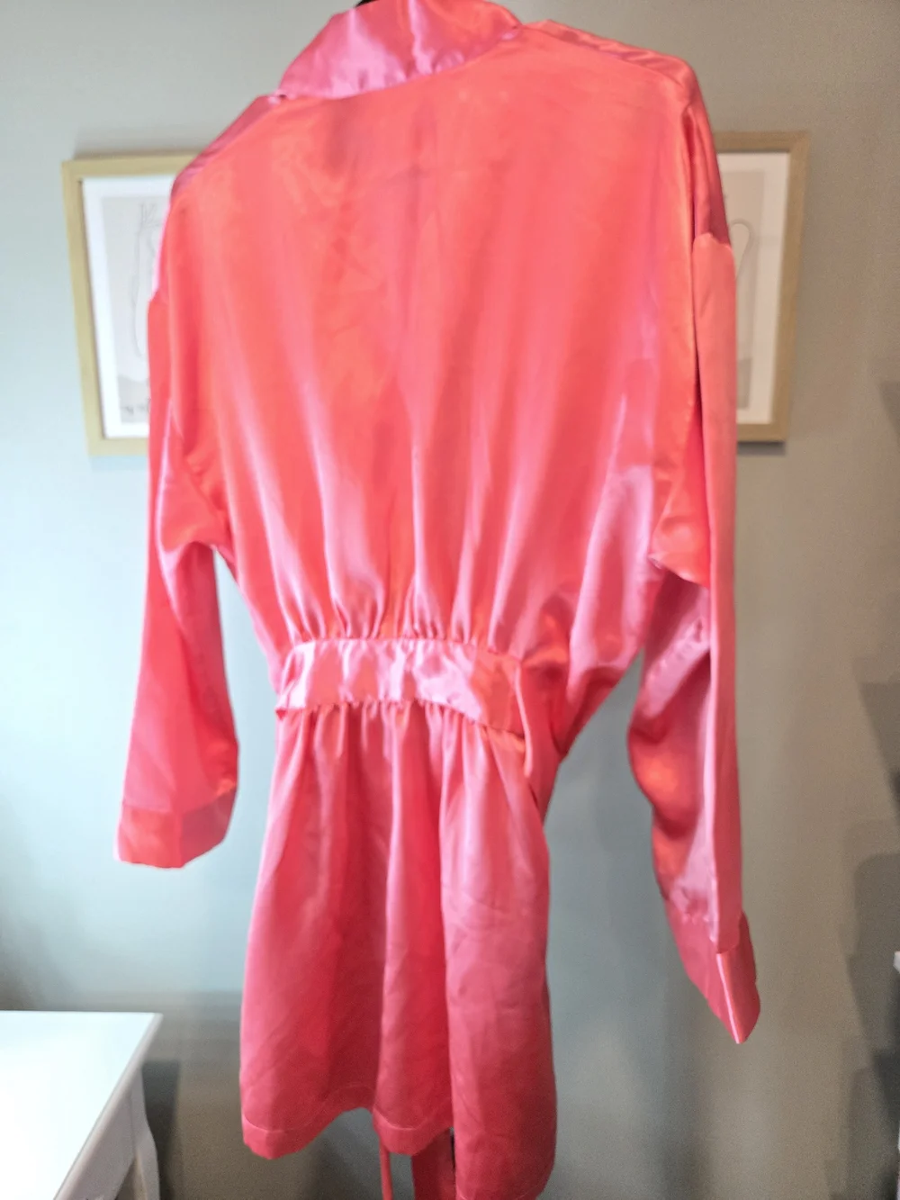 Victoria's Secret Satin Robe in Coral